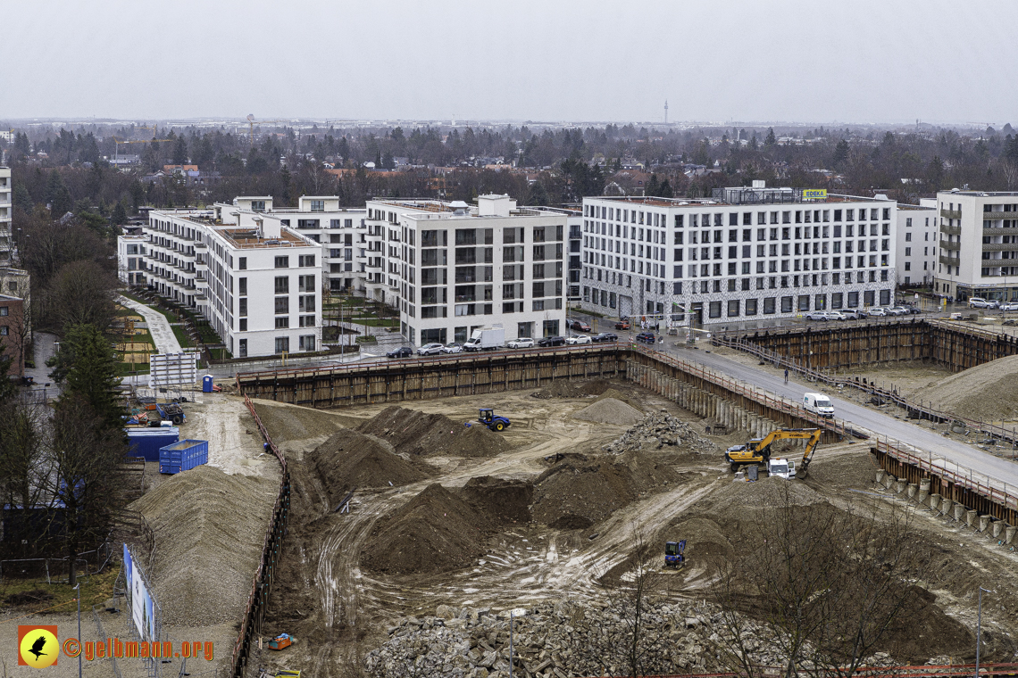 22.02.2024 - Baustelle Alexisquartier und Pandion Verde in Neuperlach