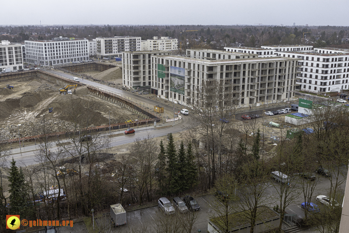 22.02.2024 - Baustelle Alexisquartier und Pandion Verde in Neuperlach