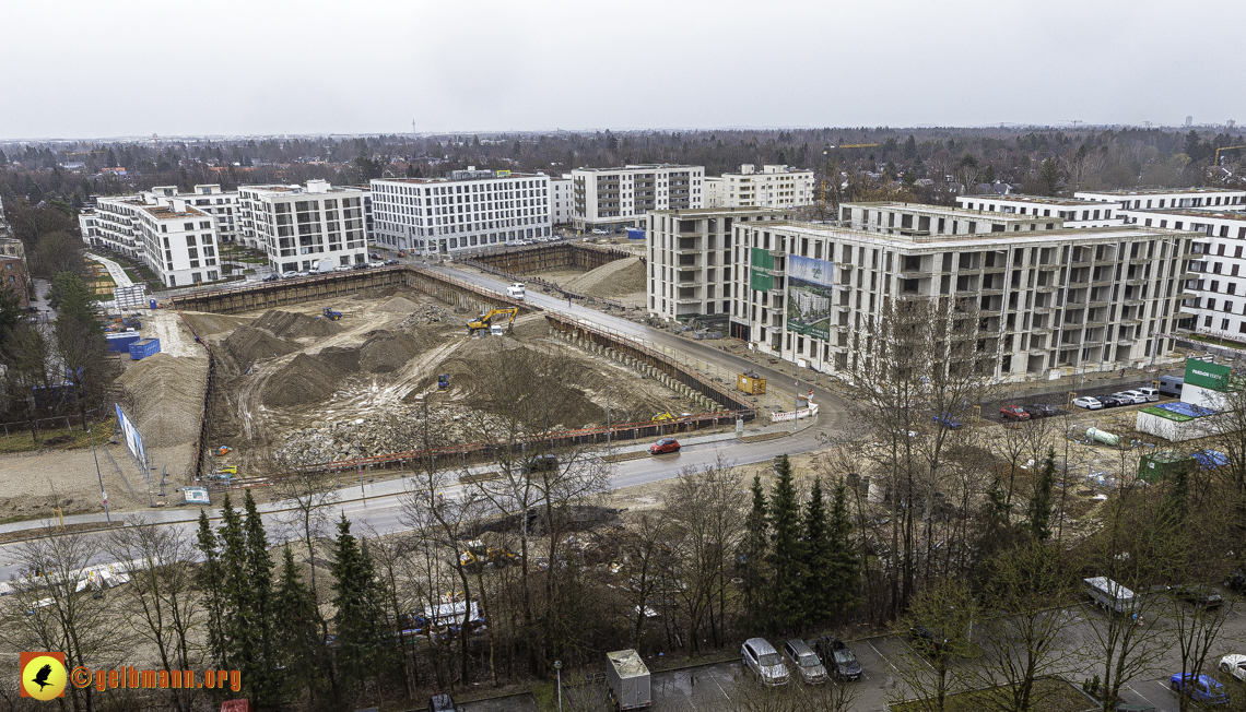 22.02.2024 - Baustelle Alexisquartier und Pandion Verde in Neuperlach