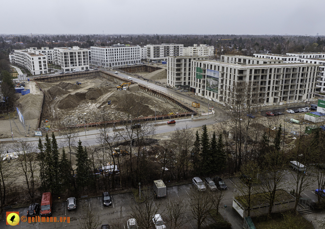 22.02.2024 - Baustelle Alexisquartier und Pandion Verde in Neuperlach