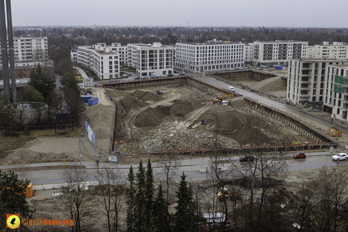 22.02.2024 - Baustelle Alexisquartier und Pandion Verde in Neuperlach