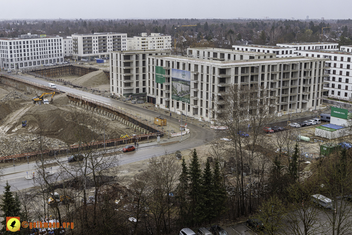 22.02.2024 - Baustelle Alexisquartier und Pandion Verde in Neuperlach