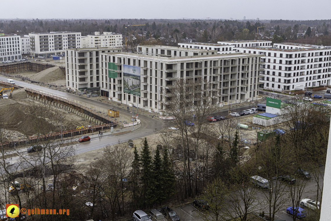 22.02.2024 - Baustelle Alexisquartier und Pandion Verde in Neuperlach