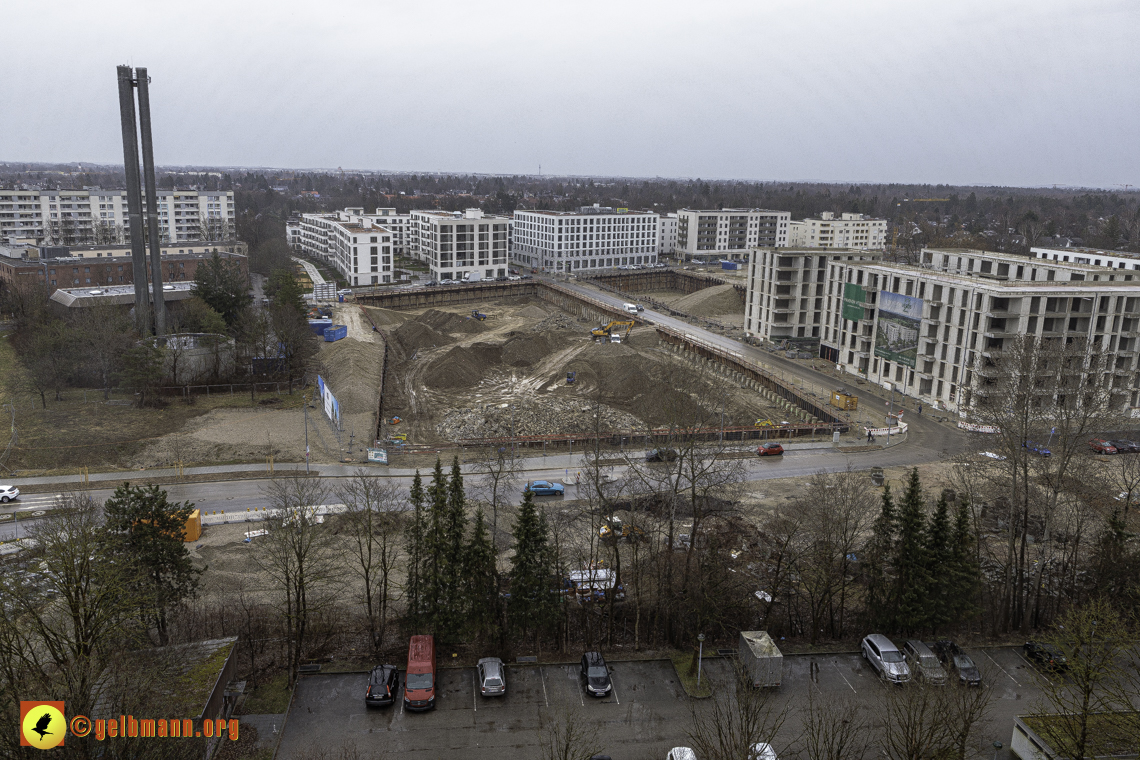 22.02.2024 - Baustelle Alexisquartier und Pandion Verde in Neuperlach