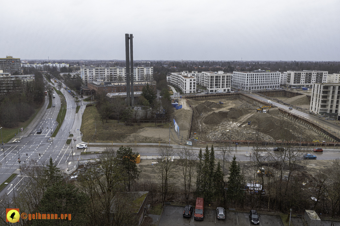 22.02.2024 - Baustelle Alexisquartier und Pandion Verde in Neuperlach