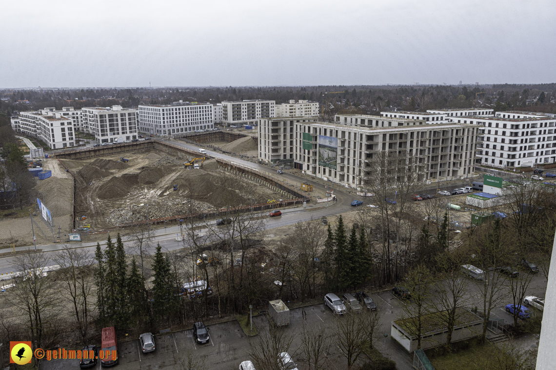 22.02.2024 - Baustelle Alexisquartier und Pandion Verde in Neuperlach