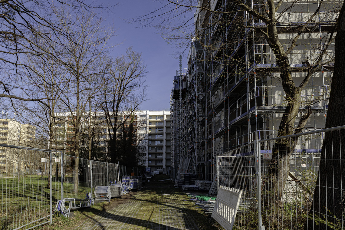 20.03.2024 - GEWOFAG-Baustelle am Karl-Marx-Ring 11-21