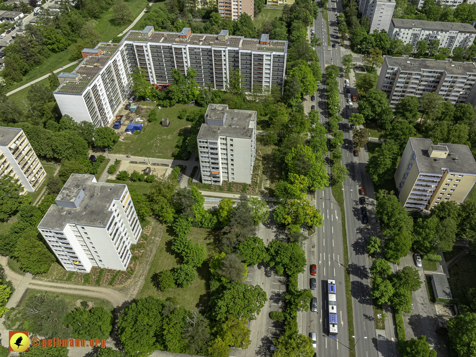 30.04.2024 - GEWOFAG-Baustelle am Karl-Marx-Ring 11-21 in Neuperlach