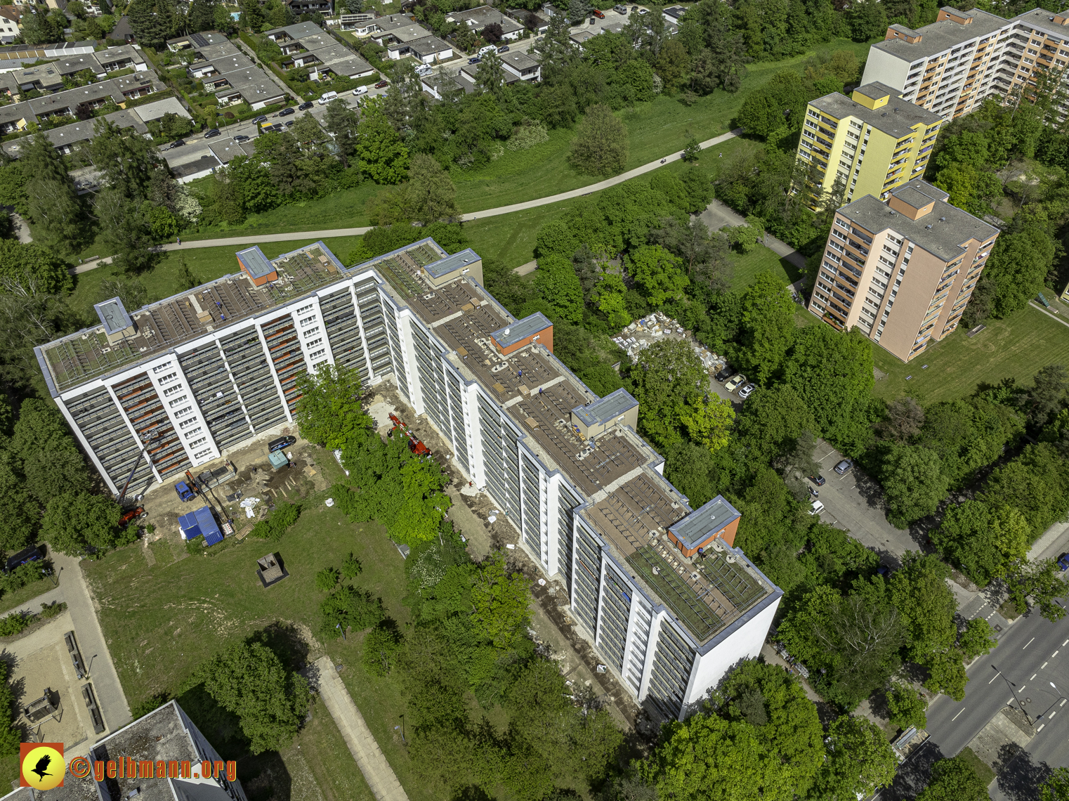 30.04.2024 - GEWOFAG-Baustelle am Karl-Marx-Ring 11-21 in Neuperlach