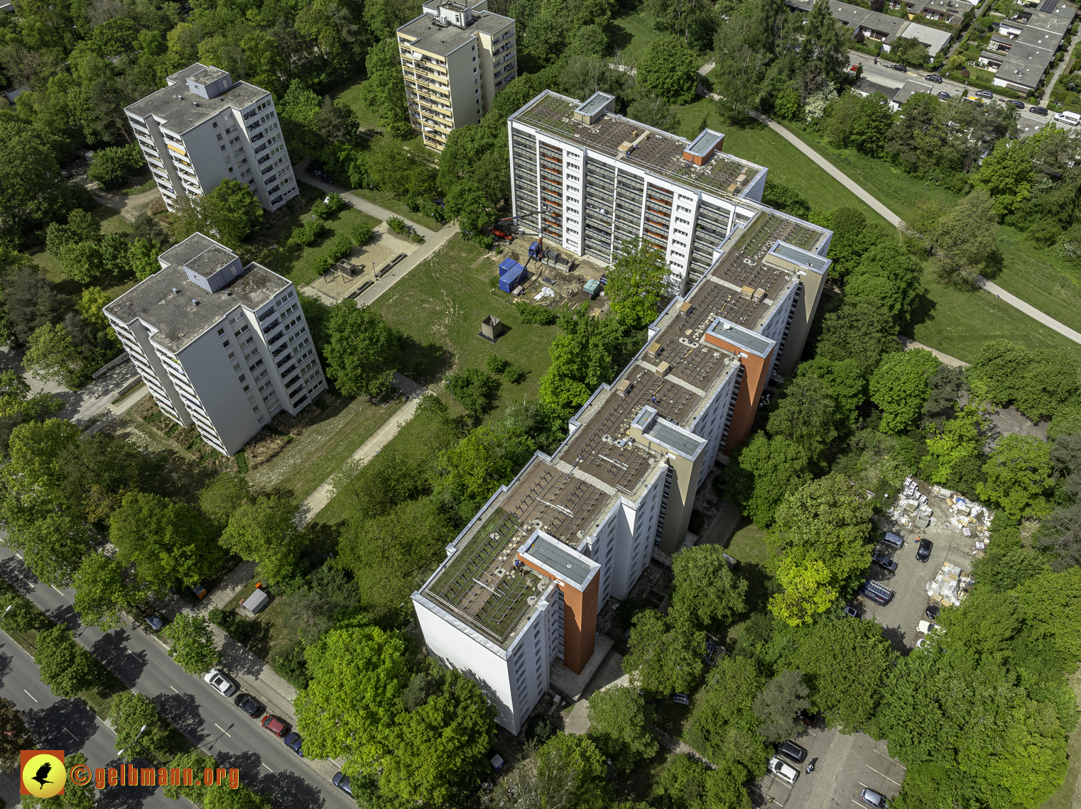 30.04.2024 - GEWOFAG-Baustelle am Karl-Marx-Ring 11-21 in Neuperlach