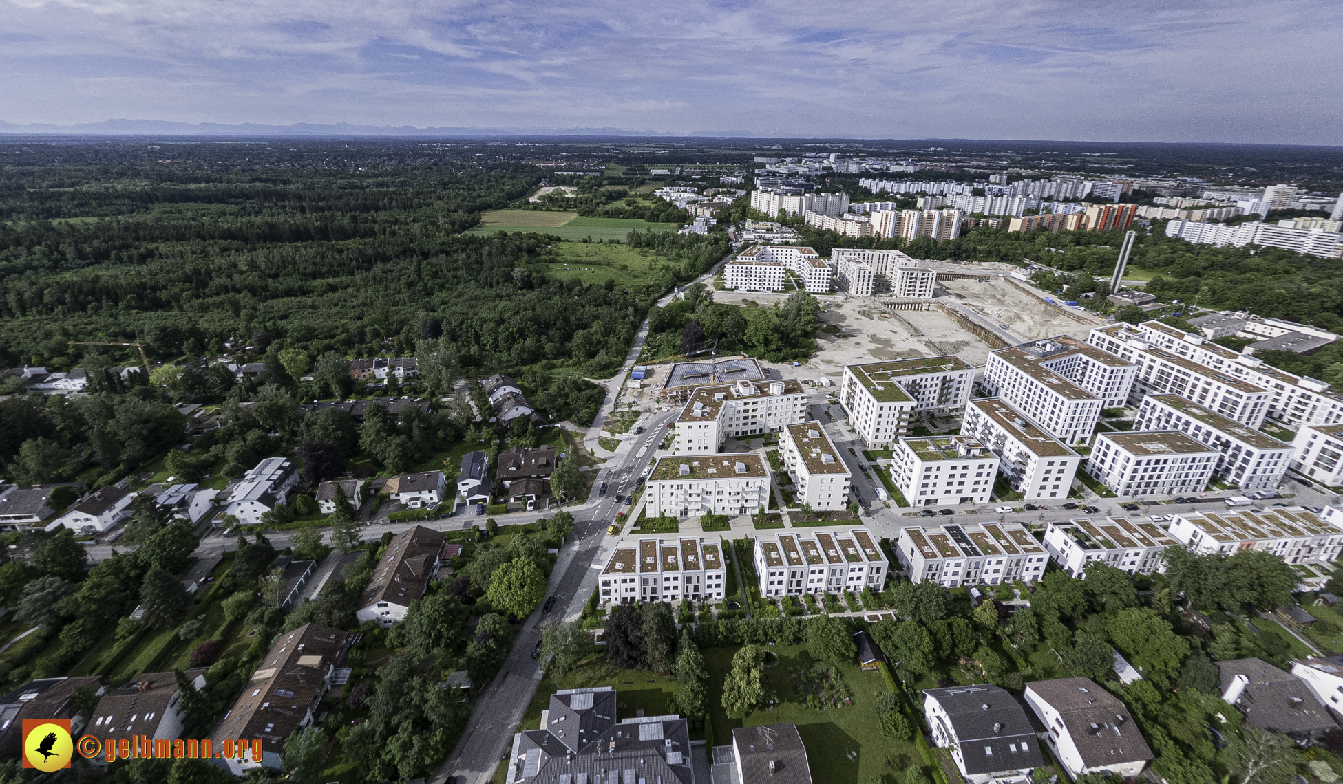 06.06.2024 - Luftbilder der Baustelle Alexisquartier und Pandion Verde in Neuperlach