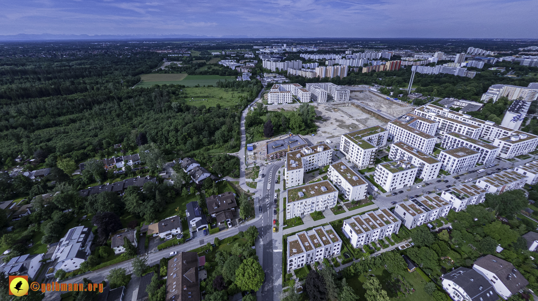 06.06.2024 - Luftbilder der Baustelle Alexisquartier und Pandion Verde in Neuperlach