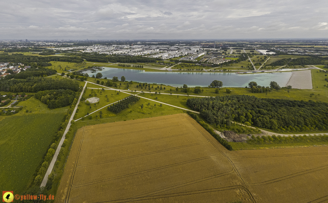 11.07.2024 - DEMOS-Baustelle und BayernHeim-Baustelle in Gronsdorf und Riemer See