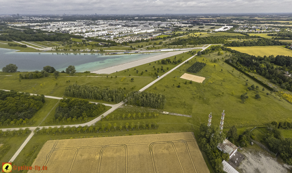 11.07.2024 - DEMOS-Baustelle und BayernHeim-Baustelle in Gronsdorf und Riemer See