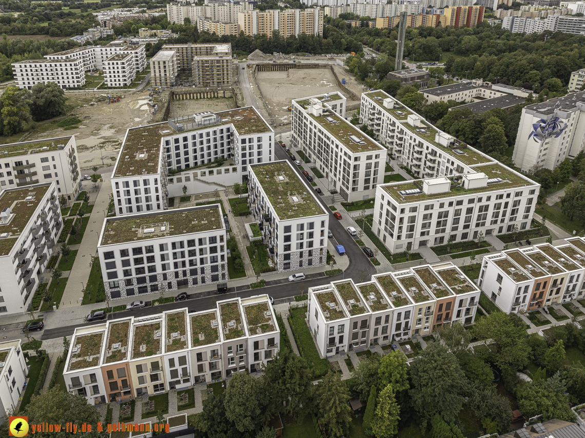 13.09.2024 - Baustelle Alexisquartier und Pandion Verde in Neuperlach