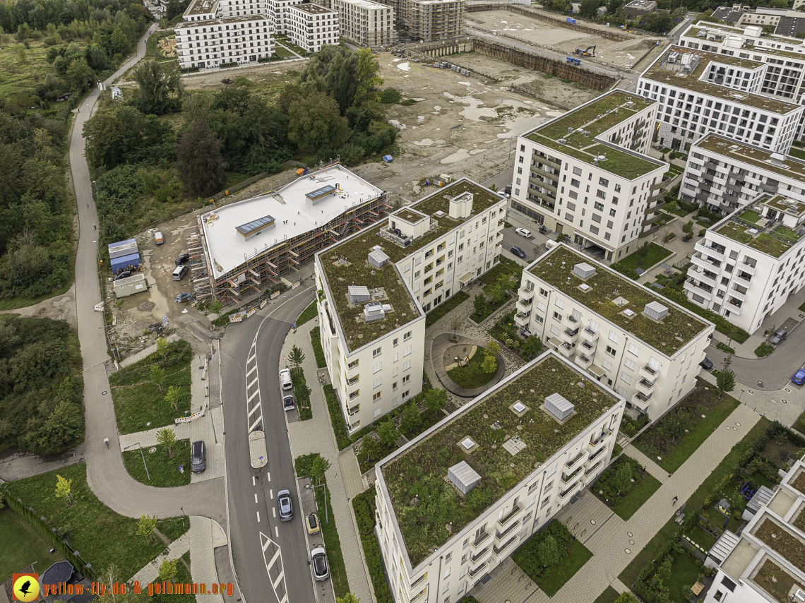 13.09.2024 - Baustelle Alexisquartier und Pandion Verde in Neuperlach