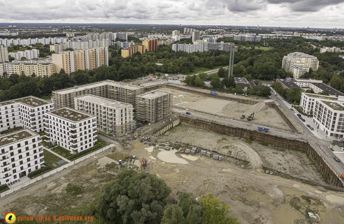 13.09.2024 - Baustelle Alexisquartier und Pandion Verde in Neuperlach