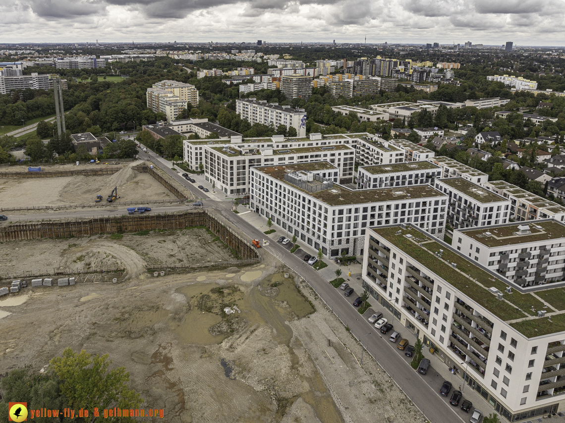 13.09.2024 - Baustelle Alexisquartier und Pandion Verde in Neuperlach