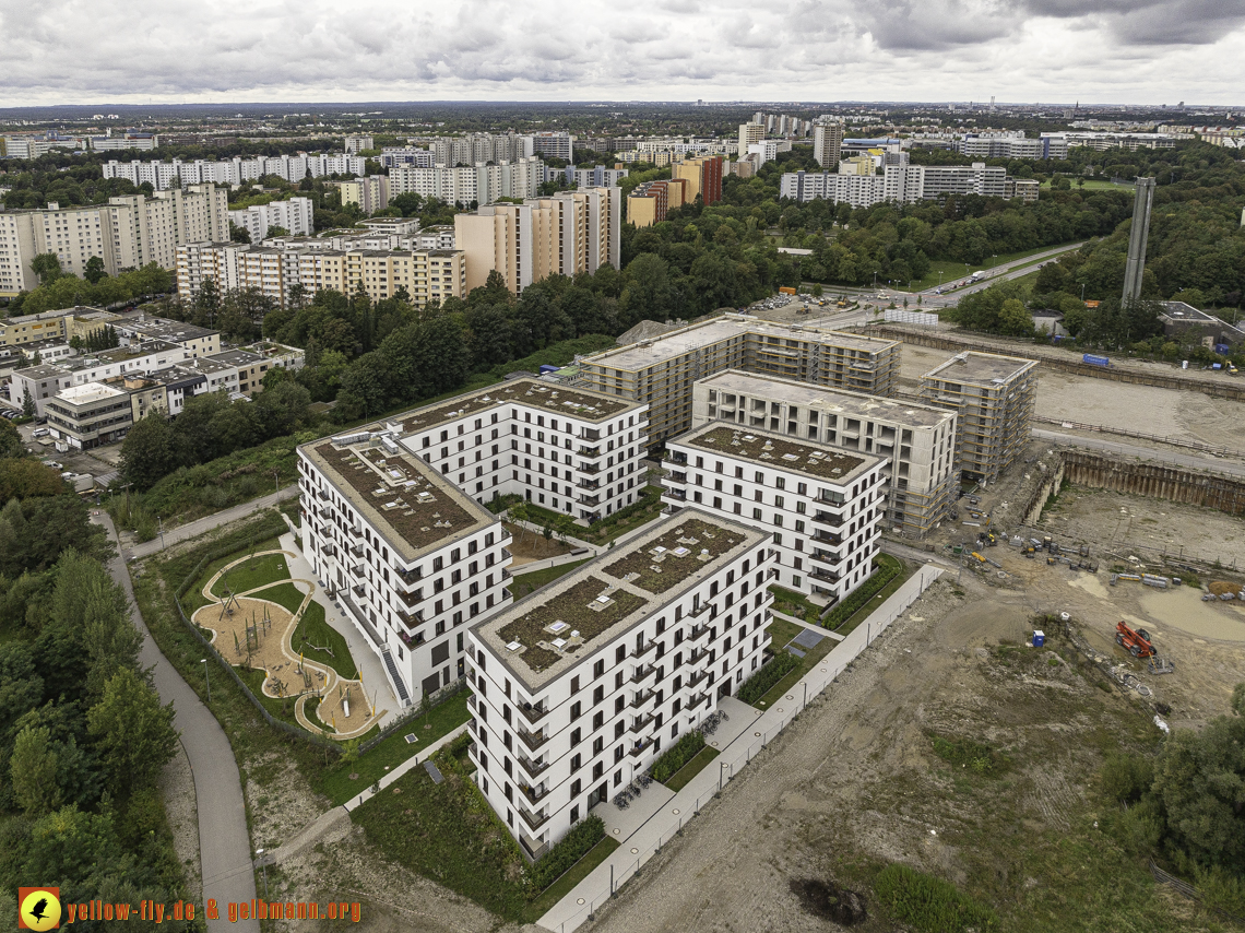 13.09.2024 - Baustelle Alexisquartier und Pandion Verde in Neuperlach