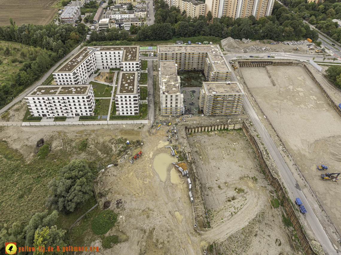 13.09.2024 - Baustelle Alexisquartier und Pandion Verde in Neuperlach