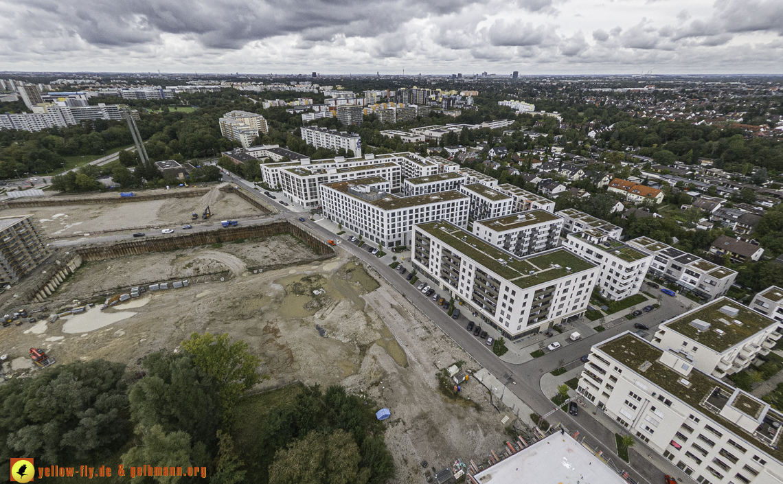 13.09.2024 - Baustelle Alexisquartier und Pandion Verde in Neuperlach
