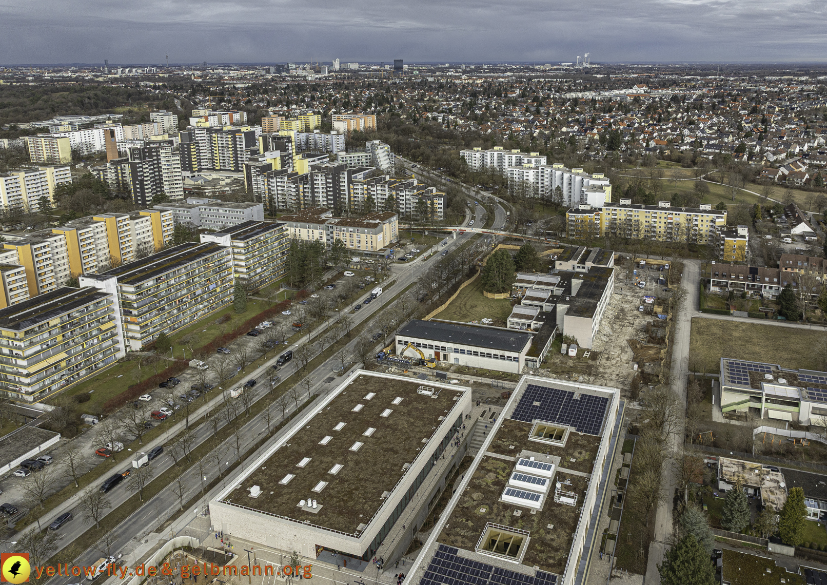 27.02.2025 - Abriss der Grundschule am Karl-Marx-Ring in Neuperlach