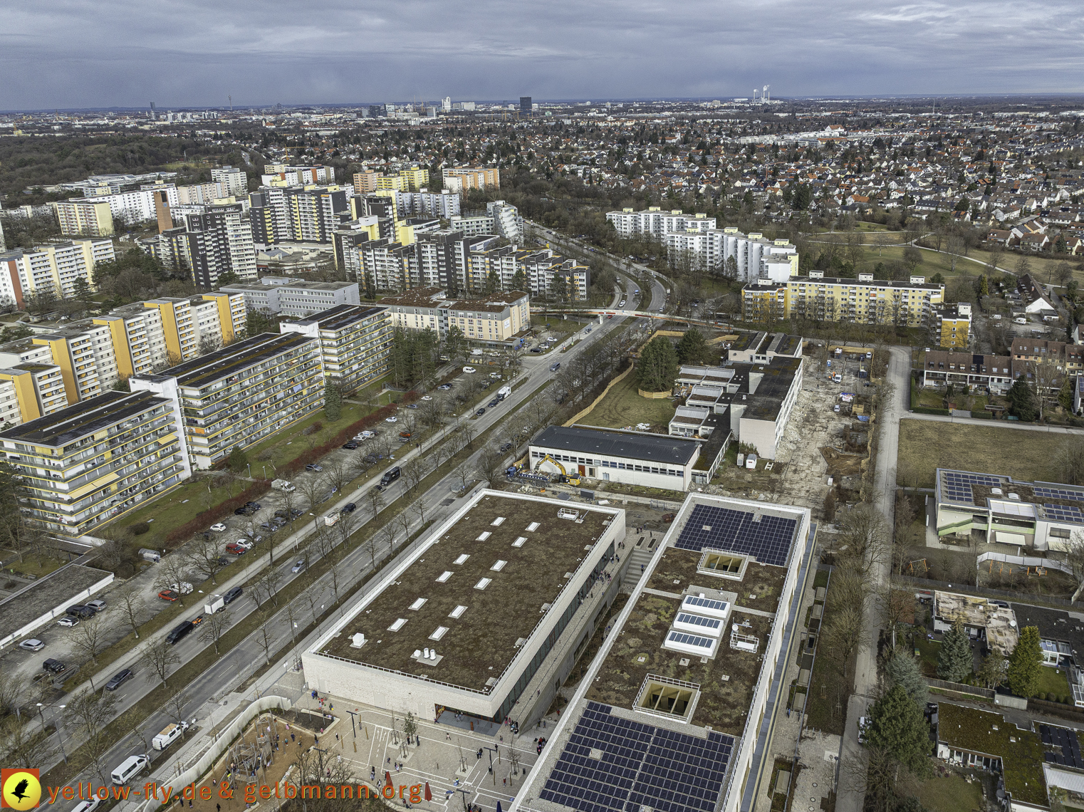 27.02.2025 - Abriss der Grundschule am Karl-Marx-Ring in Neuperlach
