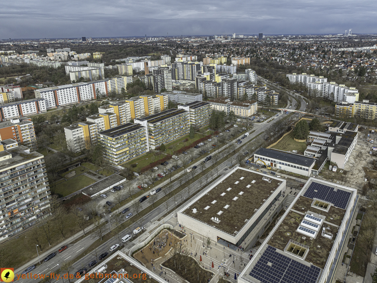 27.02.2025 - Abriss der Grundschule am Karl-Marx-Ring in Neuperlach