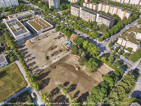 14.07.2025 - Baustelle zur Grundschule am Karl-Marx-Ring in Neuperlach