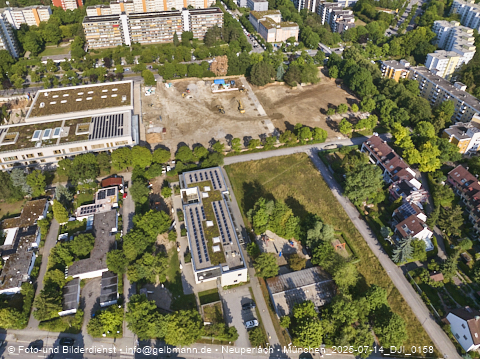 14.07.2025 - Baustelle zur Grundschule am Karl-Marx-Ring in Neuperlach