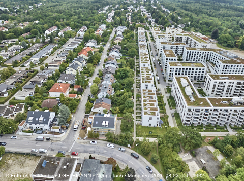 Luftbilder der Baustelle Alexisquartier in Neuperlach