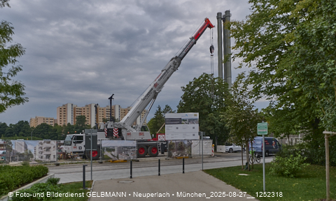 27.08.2025 - DEMOS-Baustelle und BayernHeim-Baustelle Alexiqauartier in Neuperlach