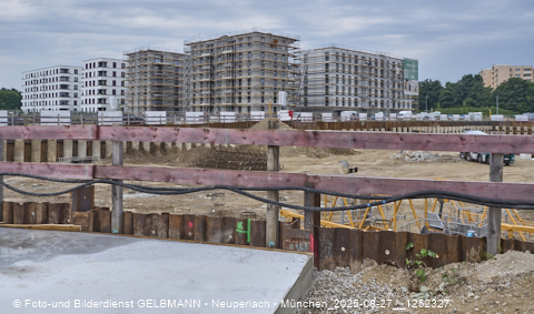 27.08.2025 - DEMOS-Baustelle und BayernHeim-Baustelle Alexiqauartier in Neuperlach
