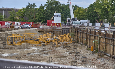 27.08.2025 - DEMOS-Baustelle und BayernHeim-Baustelle Alexiqauartier in Neuperlach