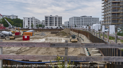 27.08.2025 - DEMOS-Baustelle und BayernHeim-Baustelle Alexiqauartier in Neuperlach