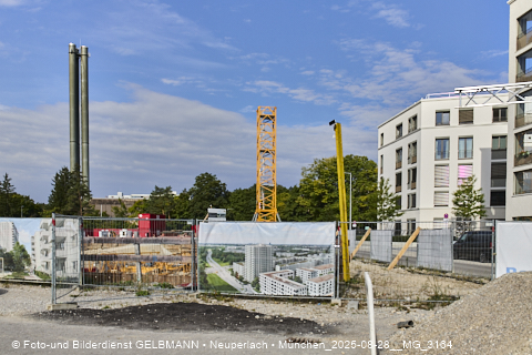 28.08.2025 - DEMOS-Baustelle und BayernHeim-Baustelle Alexiqauartier und BayernHeim in Neuperlach
