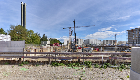 03.09.2025 - DEMOS-Baustelle und BayernHeim-Baustelle Alexiqauartier und BayernHeim in Neuperlach