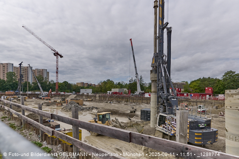 Baustelle Alexisquartier und BayernHeim in Neuperlach