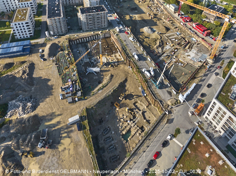 02.10.2025 - Baustelle BayernHeim und DEMOS im Alexisquartier