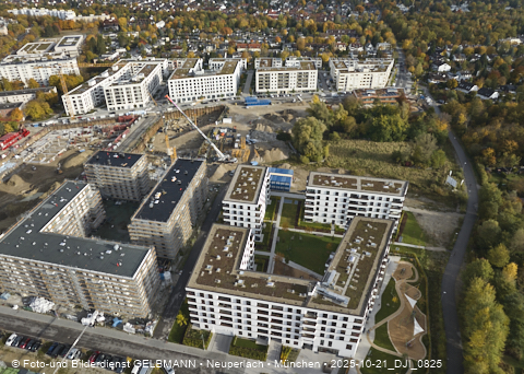 Baustelle Alexisquartier und BayernHeim in Neuperlach