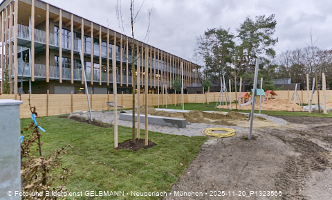 20.11.2025 - Spielplatz des neuen Kindergartens an der Heinrich-Wieland-Straße