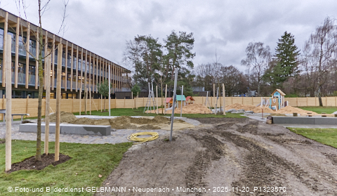 20.11.2025 - Spielplatz des neuen Kindergartens an der Heinrich-Wieland-Straße