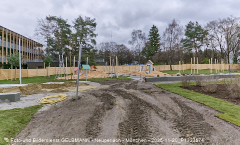 20.11.2025 - Spielplatz des neuen Kindergartens an der Heinrich-Wieland-Straße