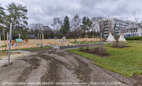 20.11.2025 - Spielplatz des neuen Kindergartens an der Heinrich-Wieland-Straße
