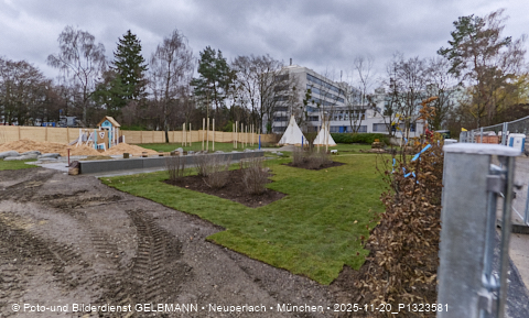 20.11.2025 - Spielplatz des neuen Kindergartens an der Heinrich-Wieland-Straße