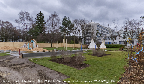 20.11.2025 - Spielplatz des neuen Kindergartens an der Heinrich-Wieland-Straße