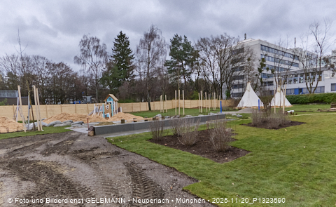 20.11.2025 - Spielplatz des neuen Kindergartens an der Heinrich-Wieland-Straße