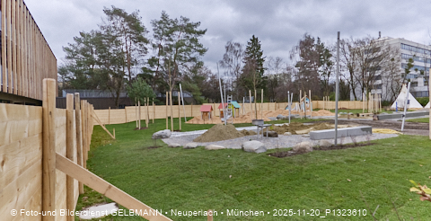 20.11.2025 - Spielplatz des neuen Kindergartens an der Heinrich-Wieland-Straße