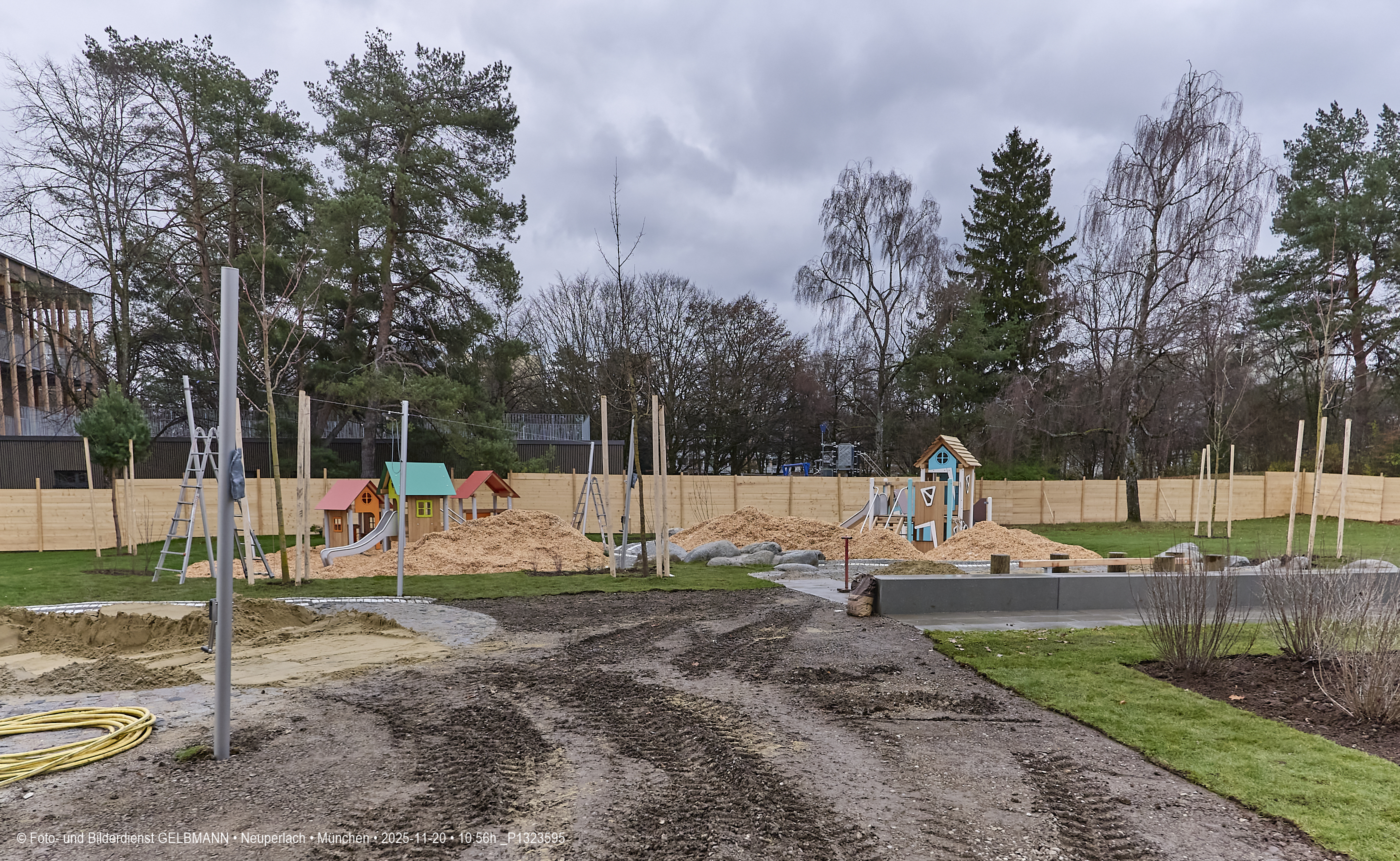 20.11.2025 - Spielplatz des neuen Kindergartens an der Heinrich-Wieland-Straße
