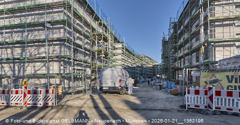 21.01.2026 - Baustelle Maikäfersiedlung in Berg am Laim
